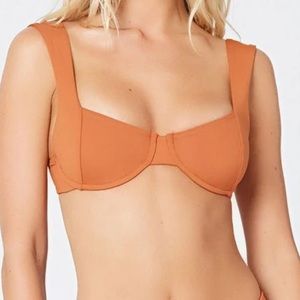 Kulani Kinis Underwire Bralette Top - Amber, SM